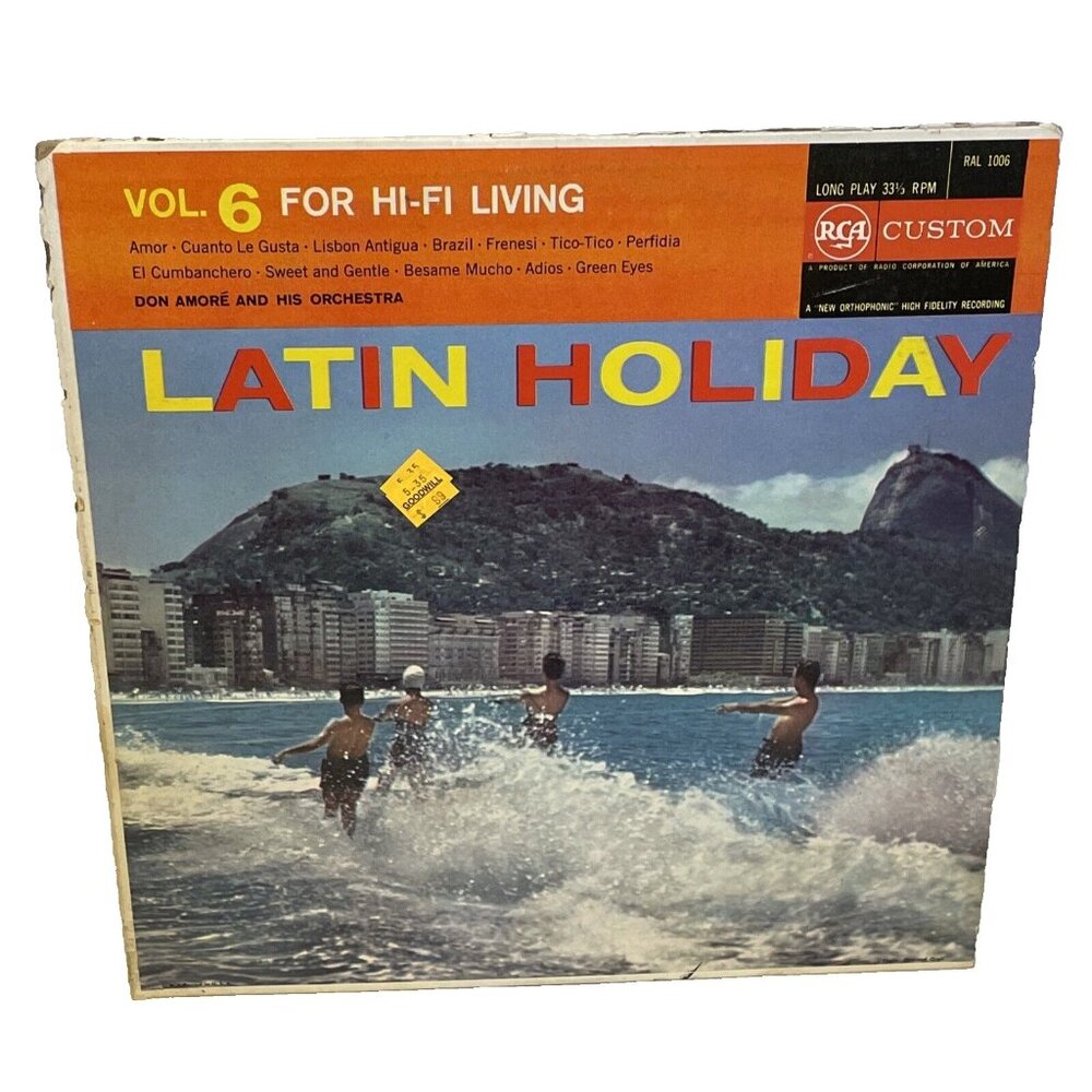 Latin Holiday Vol. 6 For Hi-Fi Living (Vinyl, 1957) RCA Custom RAL 1006 VG+ LP